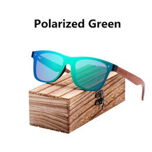 Load image into Gallery viewer, BARCUR Sunglasses Men Polarized Wood Sun glasses for men Sports Eyewear Square Sunglasses Women Oculos de sol masculino