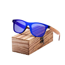 Load image into Gallery viewer, BARCUR New Fashion Shades Zebra Wood Sunglasses Men UV400 Protection Sun Glasses Wood Women Glasses Oculos de sol masculino