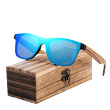 Load image into Gallery viewer, BARCUR New Fashion Shades Zebra Wood Sunglasses Men UV400 Protection Sun Glasses Wood Women Glasses Oculos de sol masculino