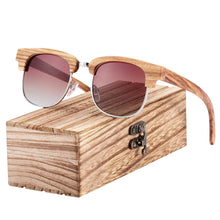 Load image into Gallery viewer, BARCUR Wood Gradient glass Male Sunglasses Wooden Box free UV400 Protection Polarized oculos de sol feminino