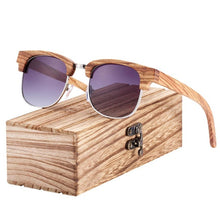 Load image into Gallery viewer, BARCUR Wood Gradient glass Male Sunglasses Wooden Box free UV400 Protection Polarized oculos de sol feminino
