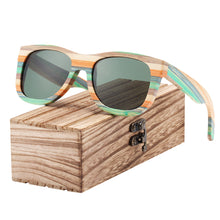 Load image into Gallery viewer, BARCUR New Bamboo Wood Sunglasses for Men Gradient Polarized Sun glasses for Women Oculos de sol masculino