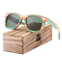 Load image into Gallery viewer, BARCUR New Bamboo Wood Sunglasses for Men Gradient Polarized Sun glasses for Women Oculos de sol masculino