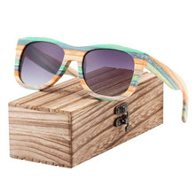 Load image into Gallery viewer, BARCUR New Bamboo Wood Sunglasses for Men Gradient Polarized Sun glasses for Women Oculos de sol masculino