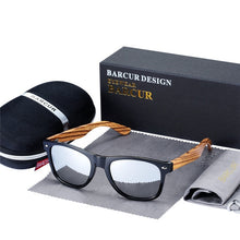 Load image into Gallery viewer, Sunglasses 2019 Polarized Zebra Wood Glasses Hand Made Vintage Wooden Frame Male Driving Sun Glasses Shades Gafas With Box