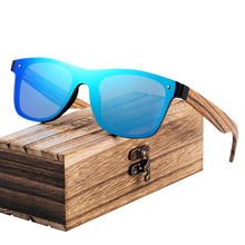 Load image into Gallery viewer, BARCUR New Fashion Shades Zebra Wood Sunglasses Men UV400 Protection Sun Glasses Wood Women Glasses Oculos de sol masculino