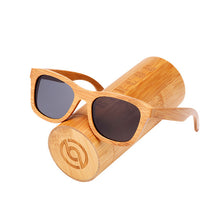 Load image into Gallery viewer, BARCUR Retro Men Sun glasses Women Polarized Sunglasses Bamboo Handmade Wood Sunglasses Beach Wooden Glasses Oculos de sol