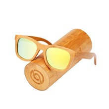 Load image into Gallery viewer, BARCUR Retro Men Sun glasses Women Polarized Sunglasses Bamboo Handmade Wood Sunglasses Beach Wooden Glasses Oculos de sol