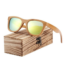 Load image into Gallery viewer, BARCUR Retro Men Sun glasses Women Polarized Sunglasses Bamboo Handmade Wood Sunglasses Beach Wooden Glasses Oculos de sol