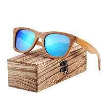 Load image into Gallery viewer, BARCUR Retro Men Sun glasses Women Polarized Sunglasses Bamboo Handmade Wood Sunglasses Beach Wooden Glasses Oculos de sol