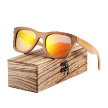 Load image into Gallery viewer, BARCUR Retro Men Sun glasses Women Polarized Sunglasses Bamboo Handmade Wood Sunglasses Beach Wooden Glasses Oculos de sol