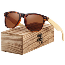 Load image into Gallery viewer, BARCUR Wood Sunglasses Spring Hinge Handmade Bamboo Sunglasses Men Wooden Sun glasses Women Polarized Oculos de sol masculino