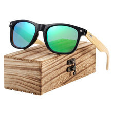 Load image into Gallery viewer, BARCUR Bamboo Sunglasses Men Women Travel Goggles Sun Glasses Vintage Wooden Leg Eyeglasses Fashion Sunglasses Male