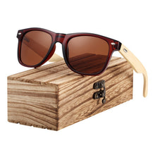 Load image into Gallery viewer, BARCUR Bamboo Sunglasses Men Women Travel Goggles Sun Glasses Vintage Wooden Leg Eyeglasses Fashion Sunglasses Male