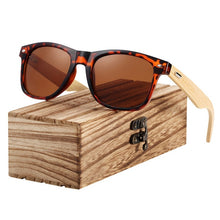 Load image into Gallery viewer, BARCUR Bamboo Sunglasses Men Women Travel Goggles Sun Glasses Vintage Wooden Leg Eyeglasses Fashion Sunglasses Male