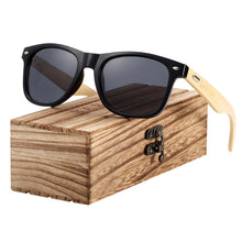 Load image into Gallery viewer, BARCUR Bamboo Sunglasses Men Women Travel Goggles Sun Glasses Vintage Wooden Leg Eyeglasses Fashion Sunglasses Male