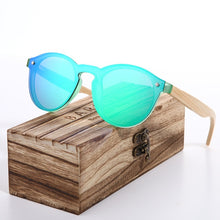 Load image into Gallery viewer, BARCUR Sunglasses Cat Eye Wood Bamboo Sunglasses Women Fashion Mirror Sunglasses Men Brand Designer Glasses