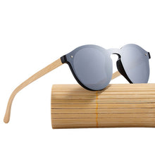 Load image into Gallery viewer, BARCUR Sunglasses Cat Eye Wood Bamboo Sunglasses Women Fashion Mirror Sunglasses Men Brand Designer Glasses