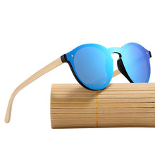 Load image into Gallery viewer, BARCUR Sunglasses Cat Eye Wood Bamboo Sunglasses Women Fashion Mirror Sunglasses Men Brand Designer Glasses