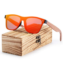 Load image into Gallery viewer, BARCUR Polarized Black Walnut Wood Sunglasses Men Square Women Sun Glasses UV400 Oculos Gafas Oculos de sol masculino