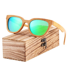 Load image into Gallery viewer, BARCUR New Bamboo Sun Glasses Men Wood Sunglasses Women Eyewear UV400 Protection Polarized Shades Best Gift