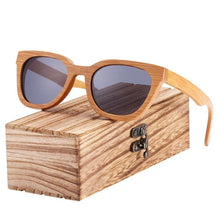 Load image into Gallery viewer, BARCUR New Bamboo Sun Glasses Men Wood Sunglasses Women Eyewear UV400 Protection Polarized Shades Best Gift