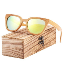 Load image into Gallery viewer, BARCUR New Bamboo Sun Glasses Men Wood Sunglasses Women Eyewear UV400 Protection Polarized Shades Best Gift