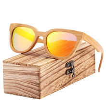 Load image into Gallery viewer, BARCUR New Bamboo Sun Glasses Men Wood Sunglasses Women Eyewear UV400 Protection Polarized Shades Best Gift