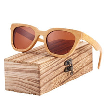 Load image into Gallery viewer, BARCUR New Bamboo Sun Glasses Men Wood Sunglasses Women Eyewear UV400 Protection Polarized Shades Best Gift